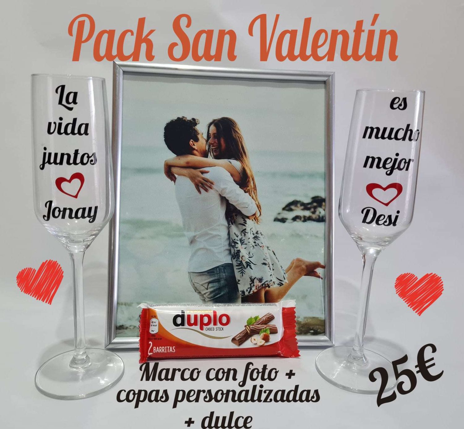 Pack San Valentin para el dia de los enamorados Ella y El